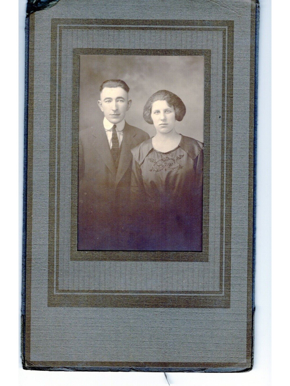 Photograph of Couple 7x5" Sepia